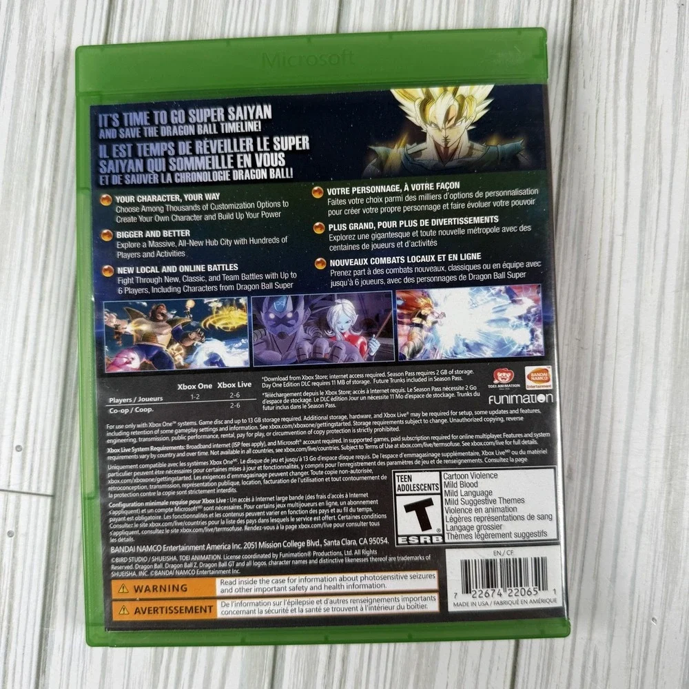 Dragon‎ Ball Xenoverse 2: Day One Edition Xbox One